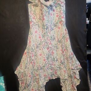 Floral Asymmetrical Dress